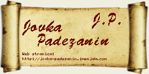 Jovka Padežanin vizit kartica